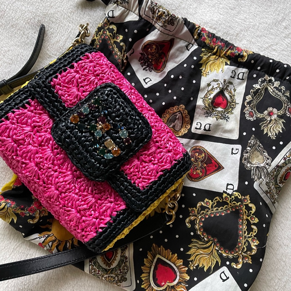 Dolce & Gabbana Straw Crossbody